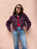 Giacca di jeans vinaccia