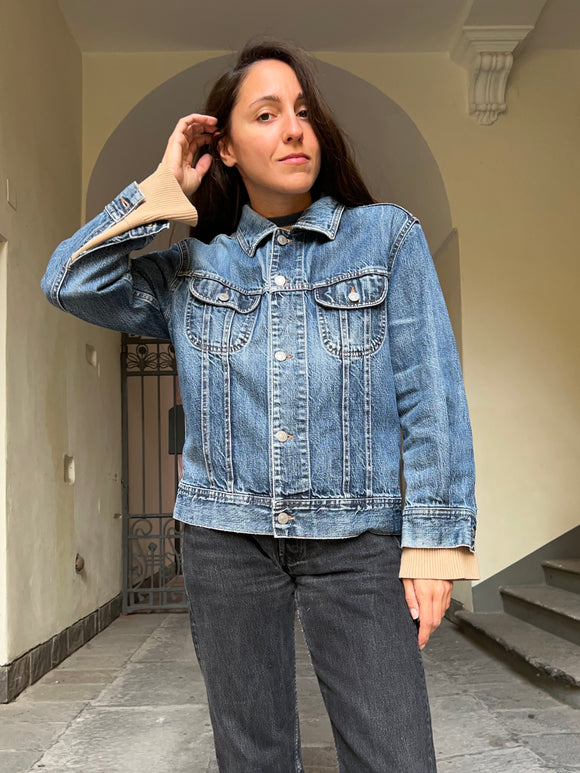 Giacca jeans lavaggio medio