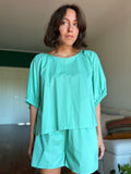 Blusa oversize menta