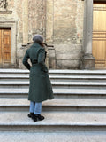 Cappotto sartoriale verde salvia