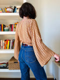 Camicia indiana incrociata dorata
