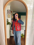 Gilet trapuntato rosso