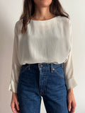 Blusa di seta avorio