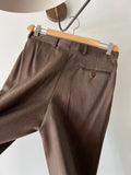 Pantalone maschile marrone spigato