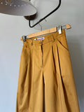 Pantalone Alberto cotone senape