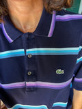 Polo Ralph Lauren blu righe azzurre e viola