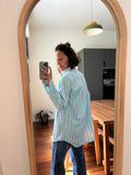 Camicia Ralph Lauren righe rosa e verde acqua