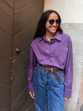 PRE ORDINE • Camicia ampia viola polveroso