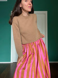 Set gonna + maglione • rosa e biscotto