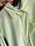Camicia sartoriale satin giallino