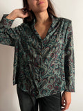 Camicia verde paisley