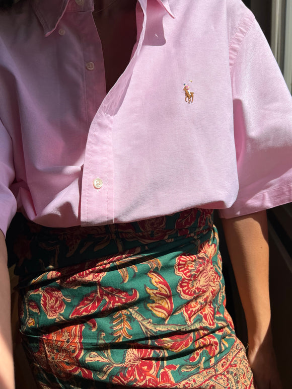 Combo pareo + camicia Ralph Lauren • rosa e verde