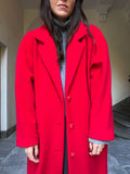Cappotto lungo rosso