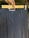 Pantalone Alberto cotone blu a righe