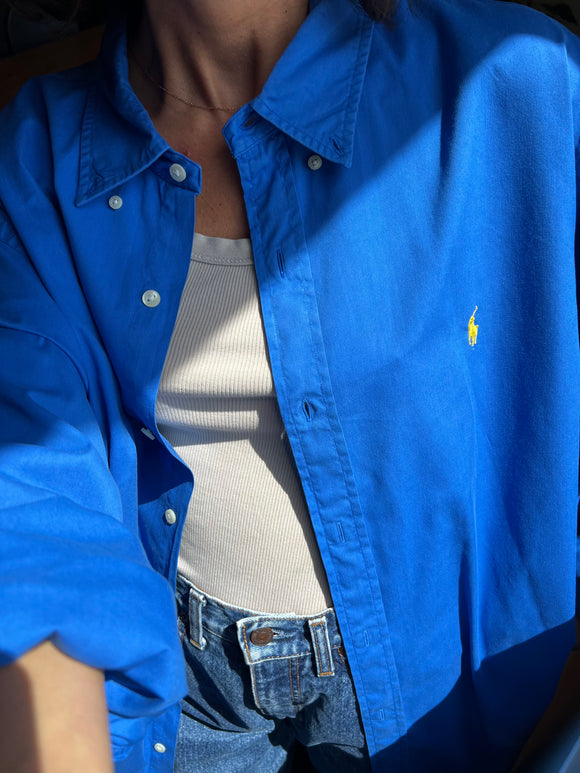 Camicia Ralph Lauren bluette