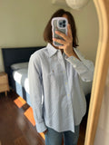 Camicia Ralph Lauren righine azzurre 4