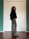 PRE ORDINE • Pantalone a zampa a costine verde