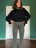 PRE ORDINE • Pantalone a zampa a costine verde
