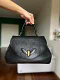 Borsa semirigida pelle martellata
