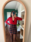 Maglioncino rosso incrociato MaxMara