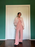 Pantalone sartoriale con le pince rosa