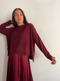 Maglione taschina bordeaux