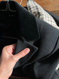 Blazer nero con dettagli in velluto