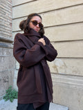 Cappotto sartoriale corto marrone