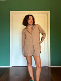 PRE ORDINE • Camicia ampia misto lino biscotto