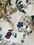 Gonna a portafoglio beige fiori