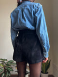 PRE ORDINE • Pantaloncino velluto nero