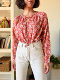 Camicia stampata con laccetto pesca