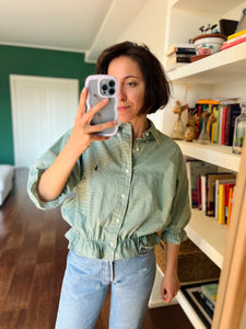 Camicia Gilbi Ralph Lauren pied de poule verde