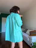 Camicia ampia menta