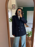 Blazer blu doppio petto