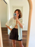 Camicia a righe blu