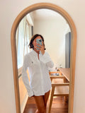 Combo pareo + camicia Ralph Lauren • bianco righe azzurre