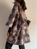 Kimono jacquard oro-argento