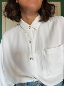 Camicia bianca con tasca