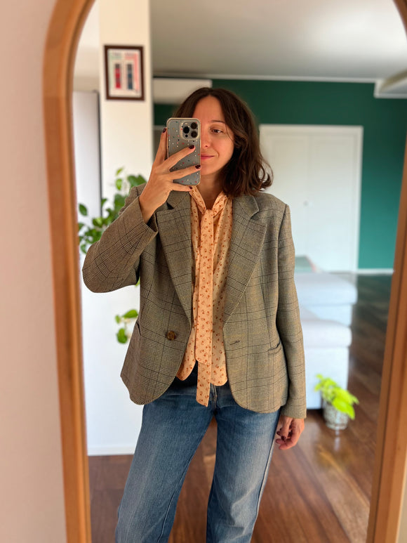 Blazer principe di Galles colorato chiaro