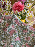 Camicia di cotone peonie rosa