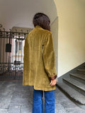 Blazer velluto a coste oliva