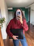 Maxi pochette nera cocco