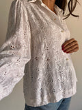 Camicia bianca tutta ricamata