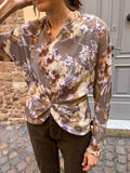Camicia fiorata peplo