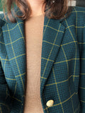 Blazer verde quadri gialli