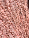 Abito corto rosa fluffy