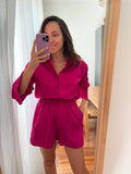 Pantaloncino cotone fuxia