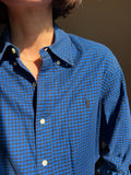 Camicia Gilbi Ralph Lauren quadretti bluette