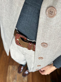 Completo beige con gilet